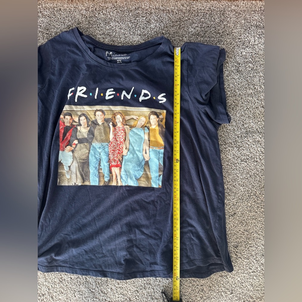 FRIENDS TV Show Cast Photo Graphic Tee Size 2X Unisex - Picture 7 of 8